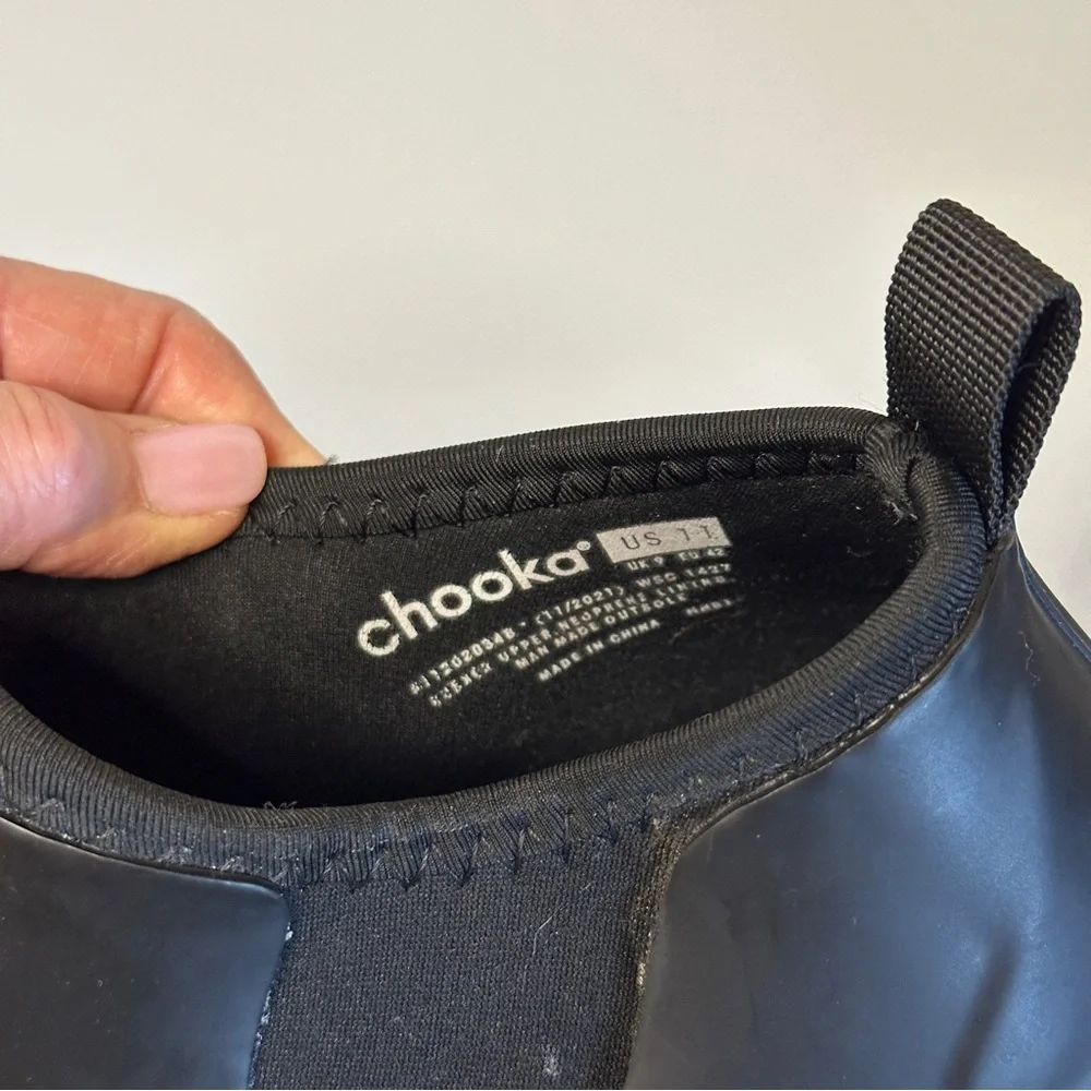 Chooka Lakemont Rain Sneaker W12 Black White Soles